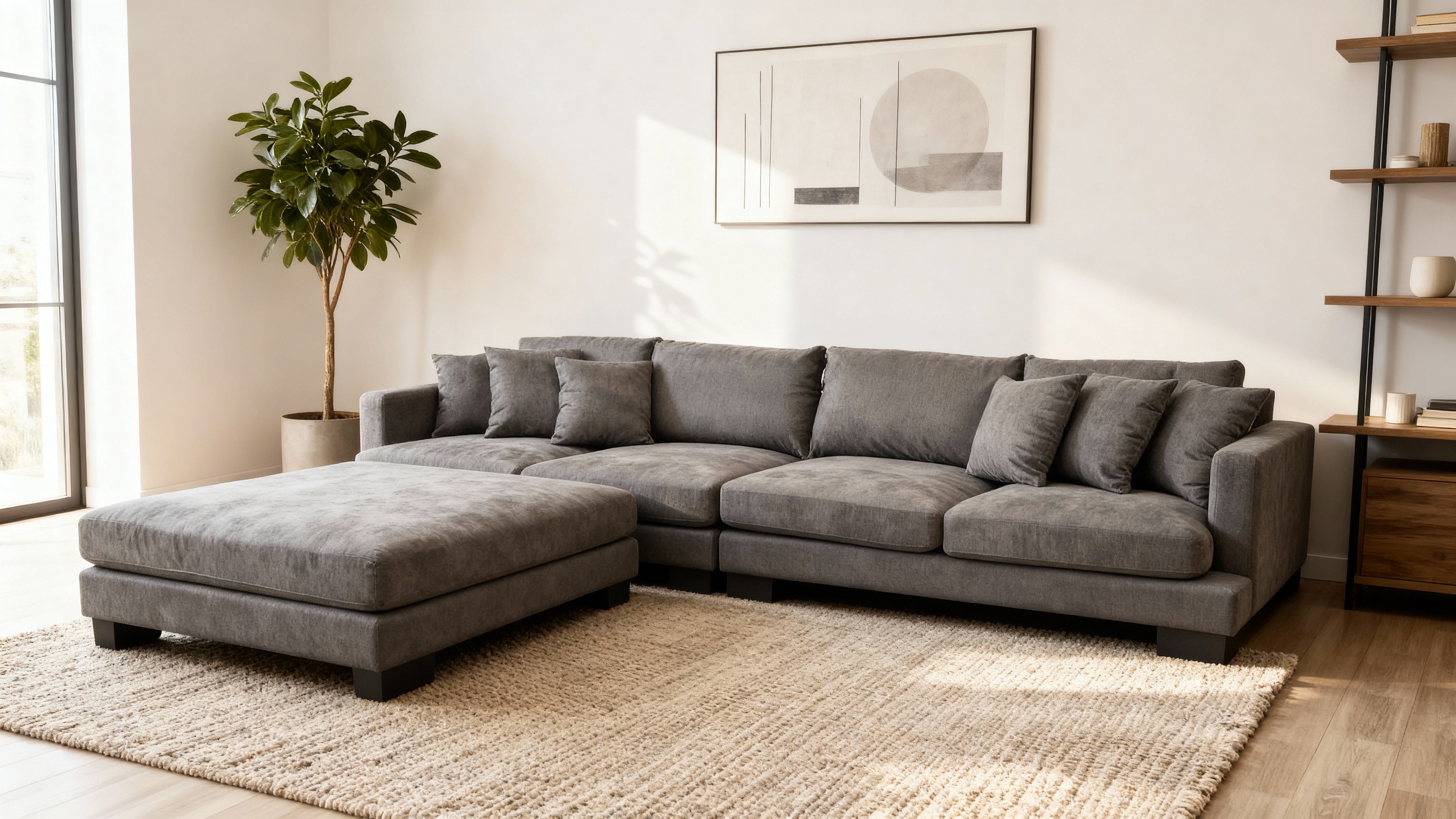 Cable Beach Sofa 4 Seater & Ottoman