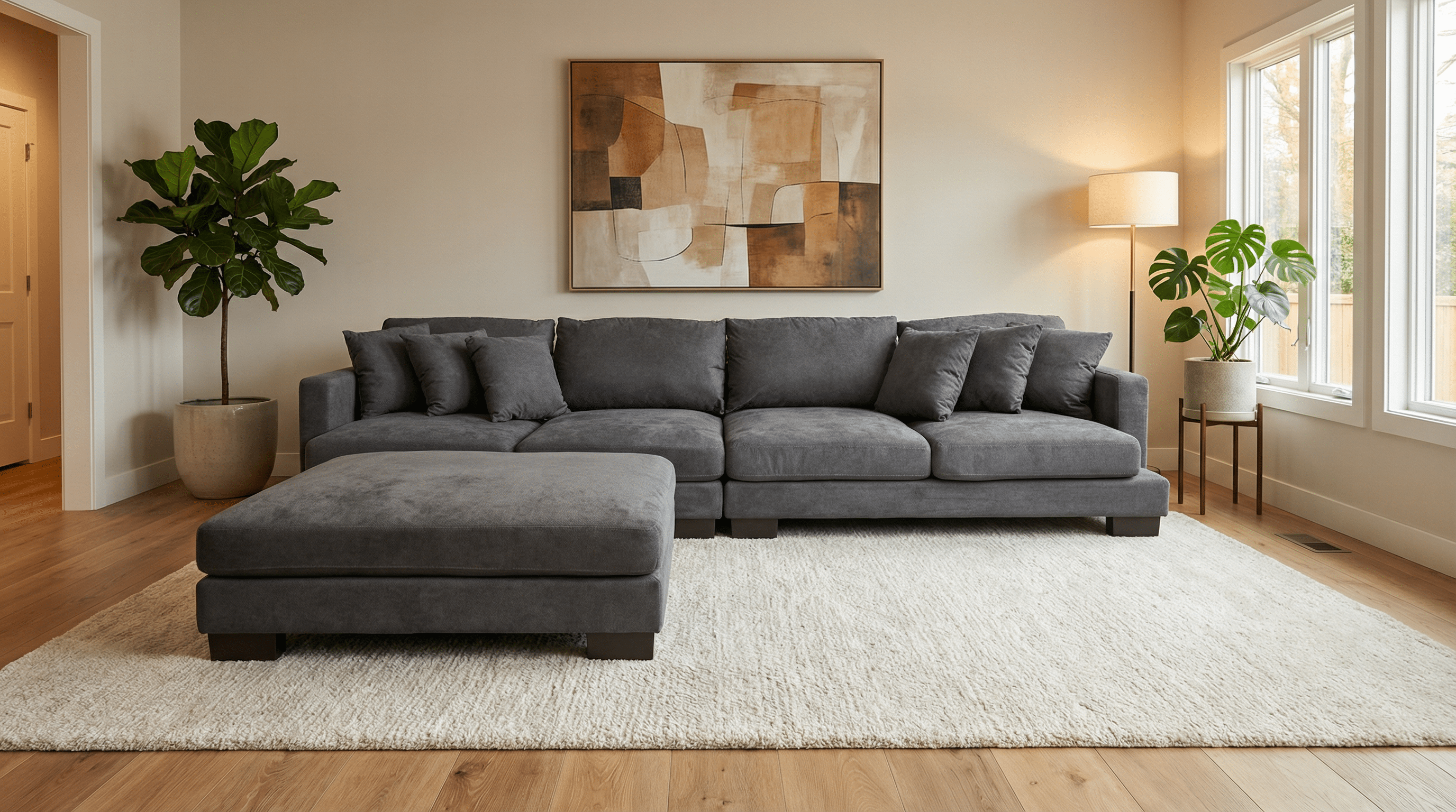Cable Beach Sofa 4 Seater & Ottoman