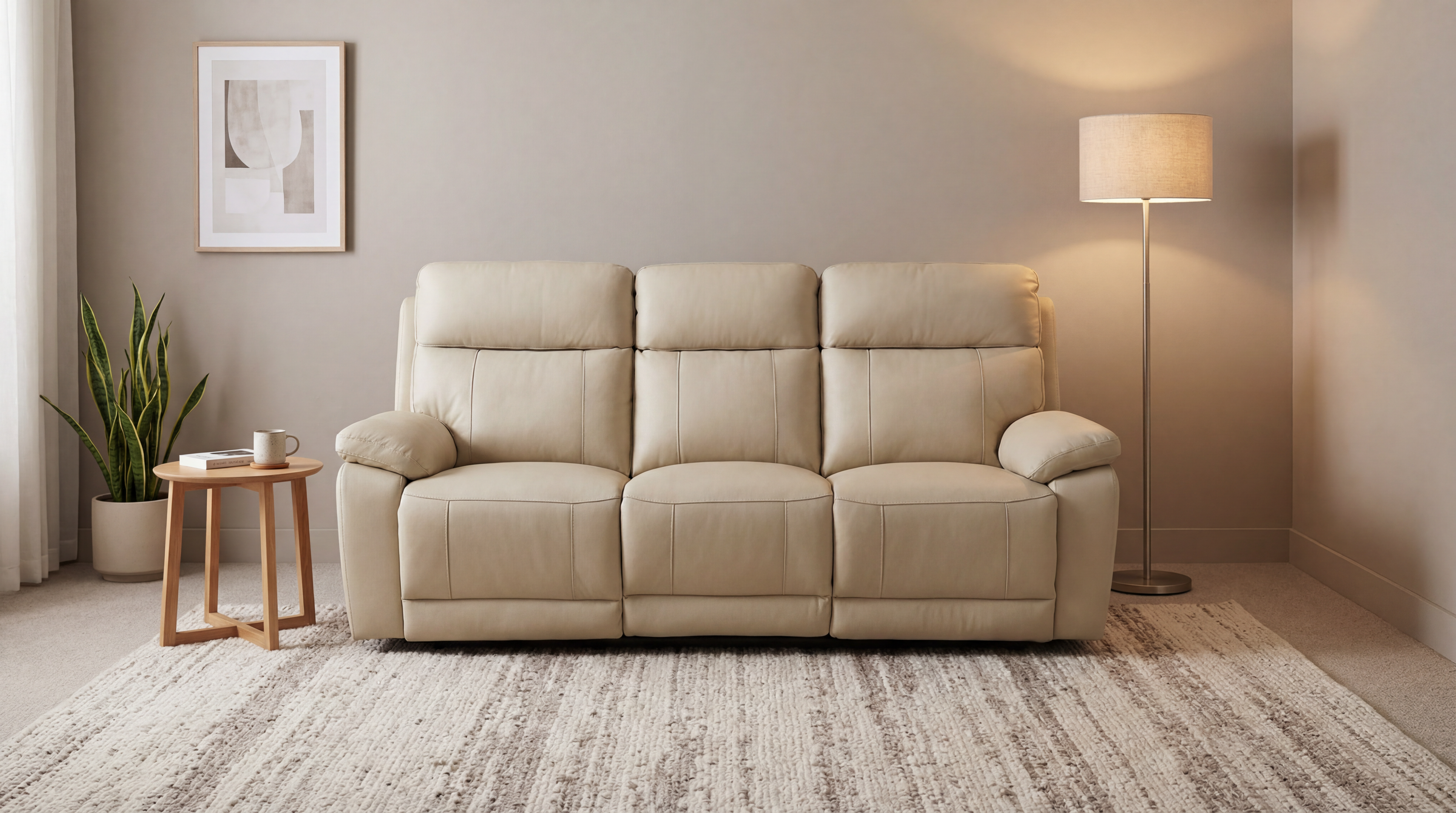 Hobart Leather Recliner Sofa