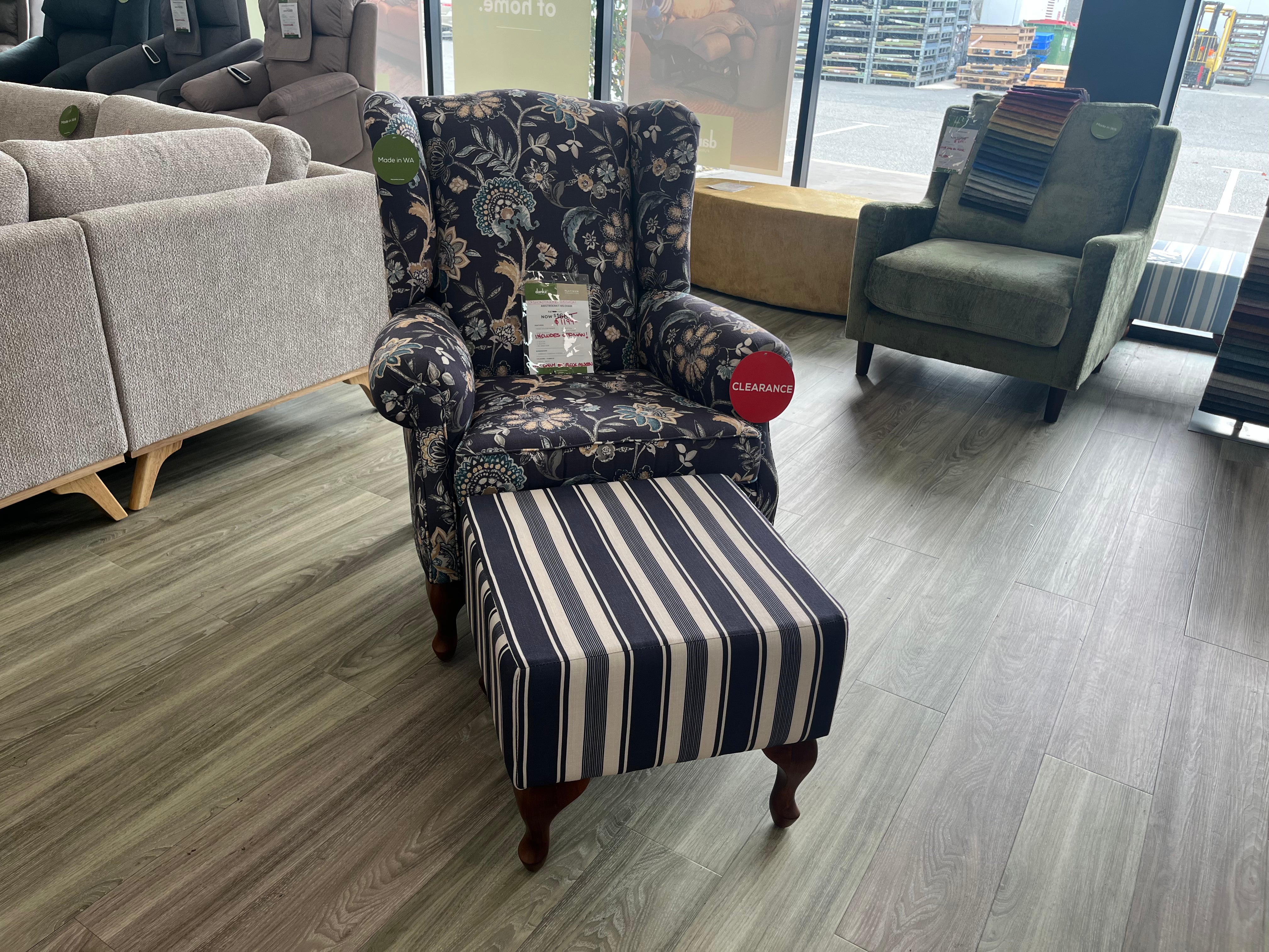 Aristrocrat Chair + Ottoman (Joondalup)