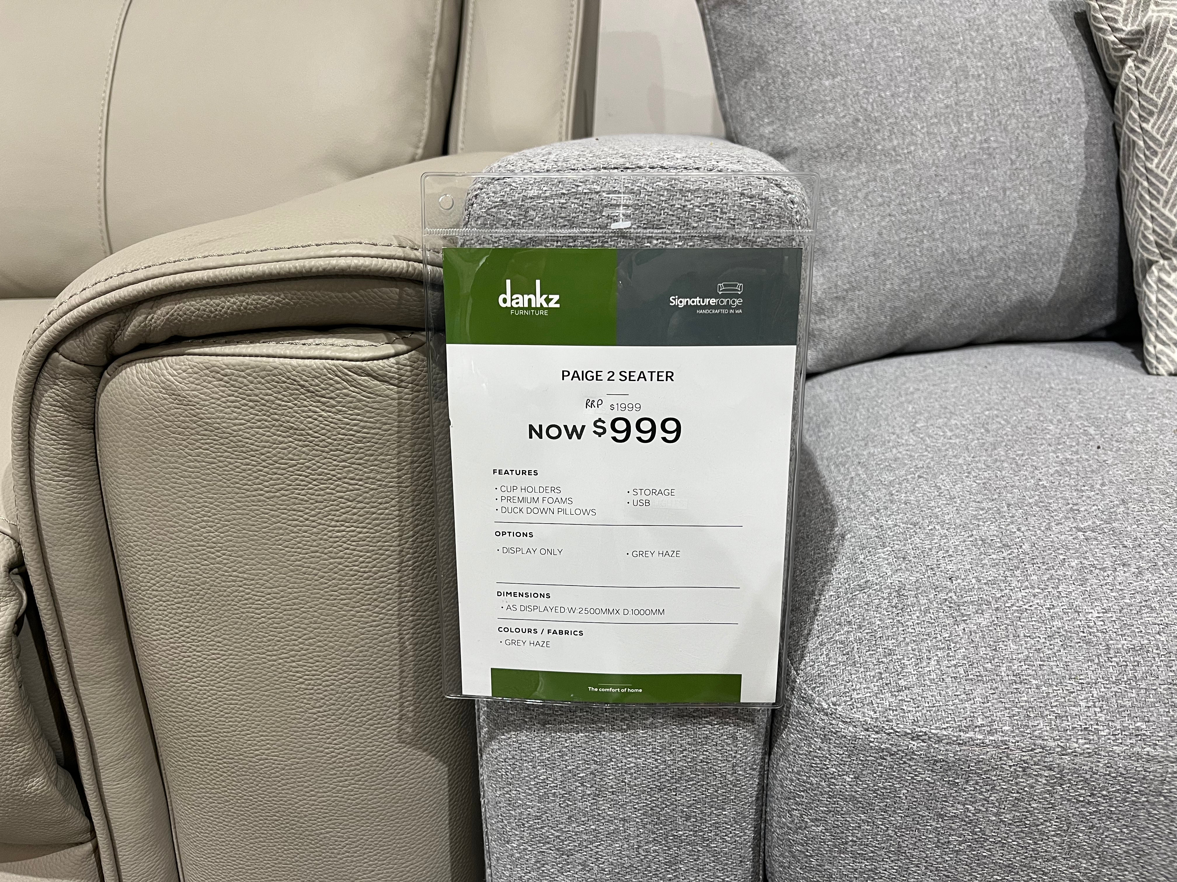 Paige 2 Seater (Port Kennedy)