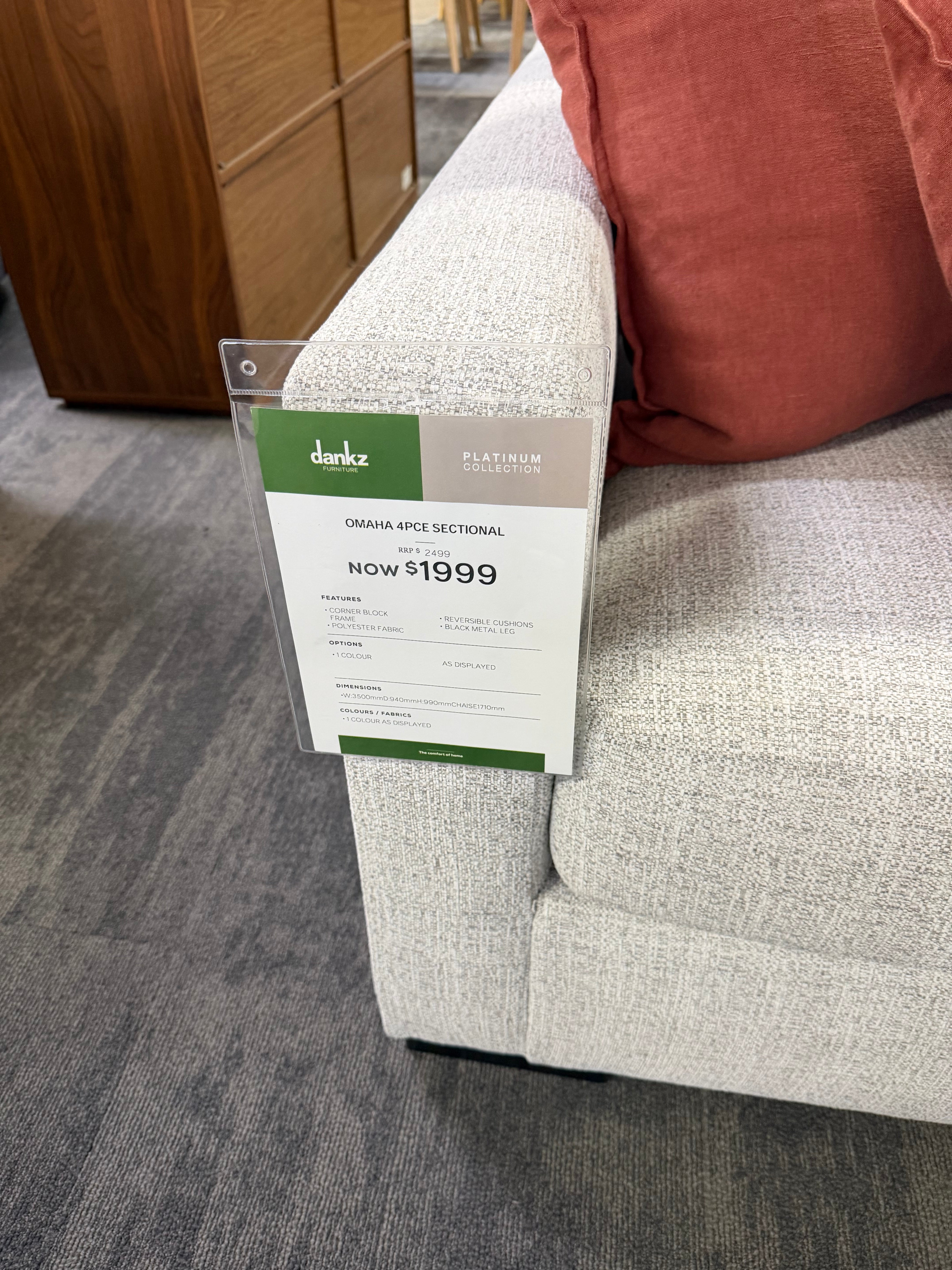 Omaha 4pce Sectional (Willetton)