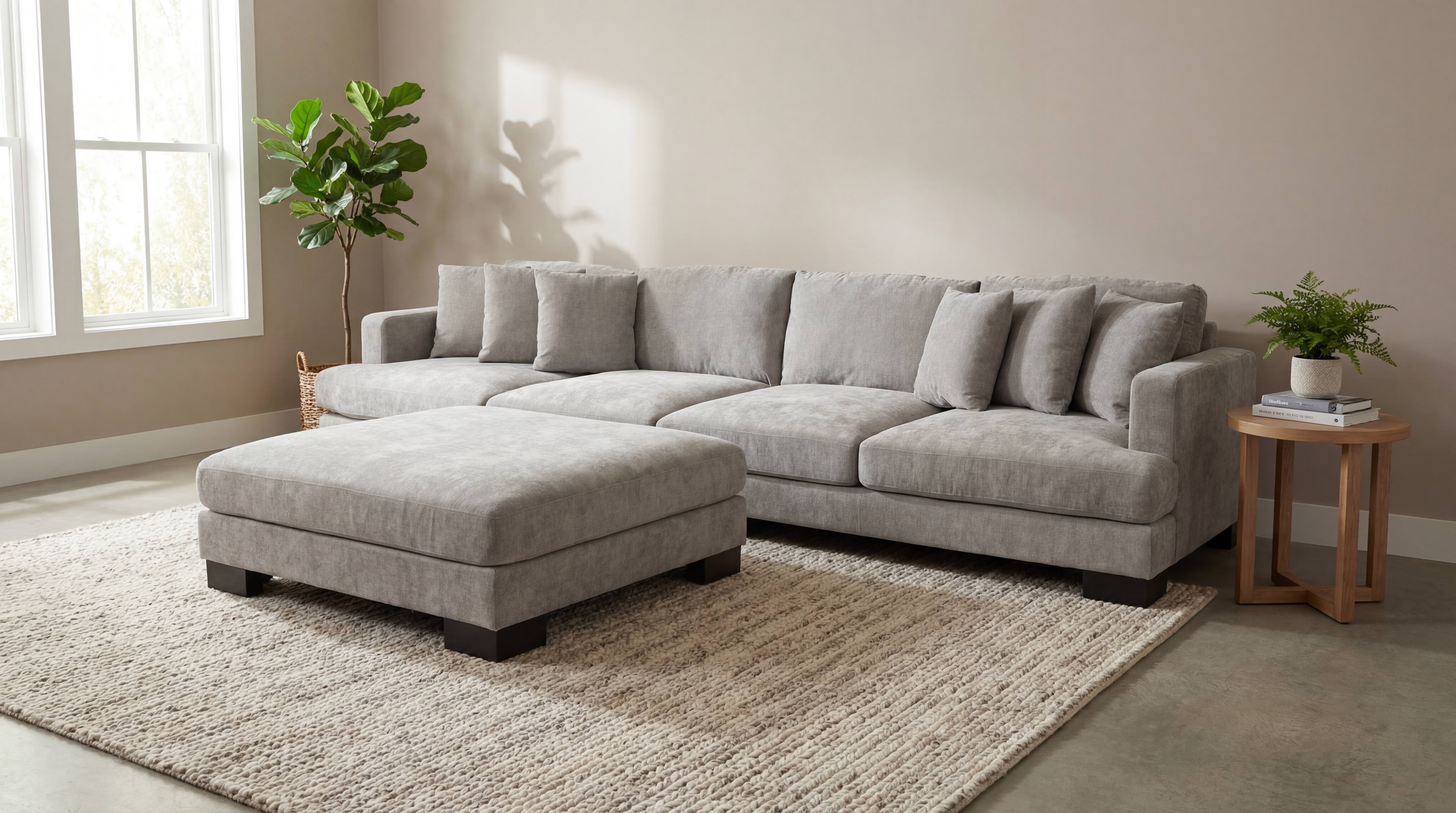 Jumbuck 4 Seater Sofa & Ottoman