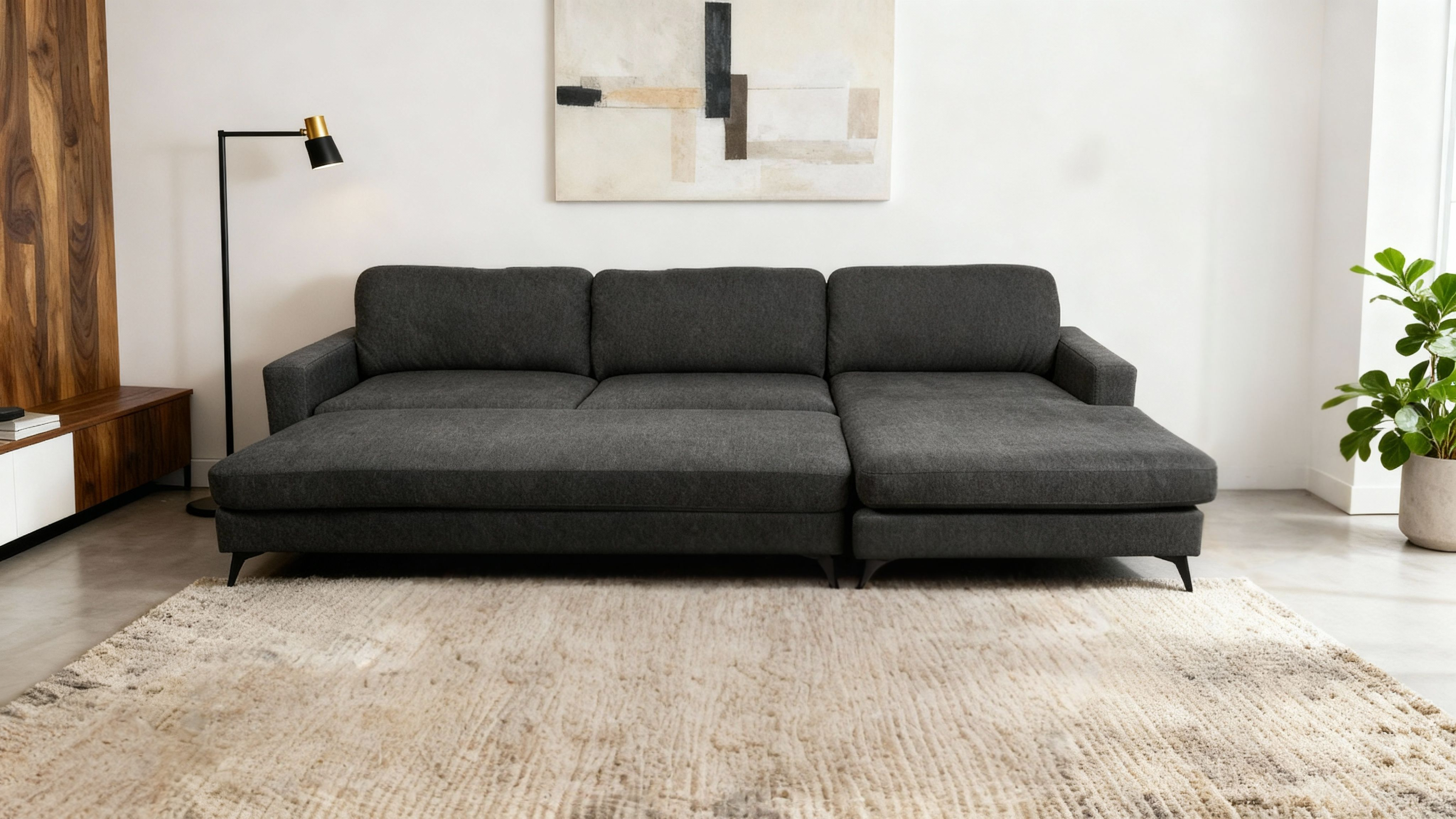 Swanbourne Chaise Sofa and Ottoman