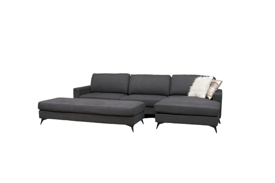 Swanbourne Chaise Sofa and Ottoman