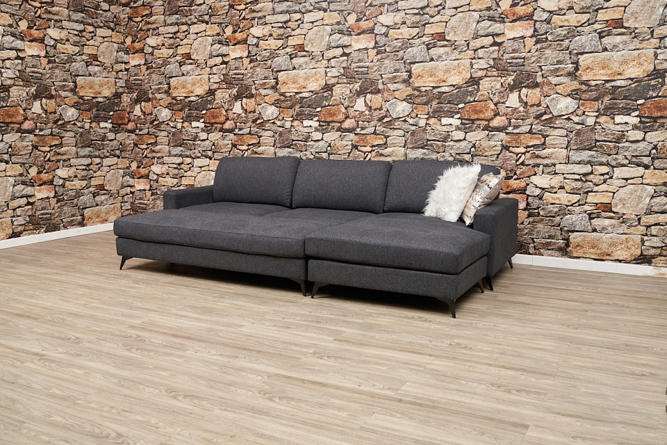 Swanbourne Chaise Sofa and Ottoman