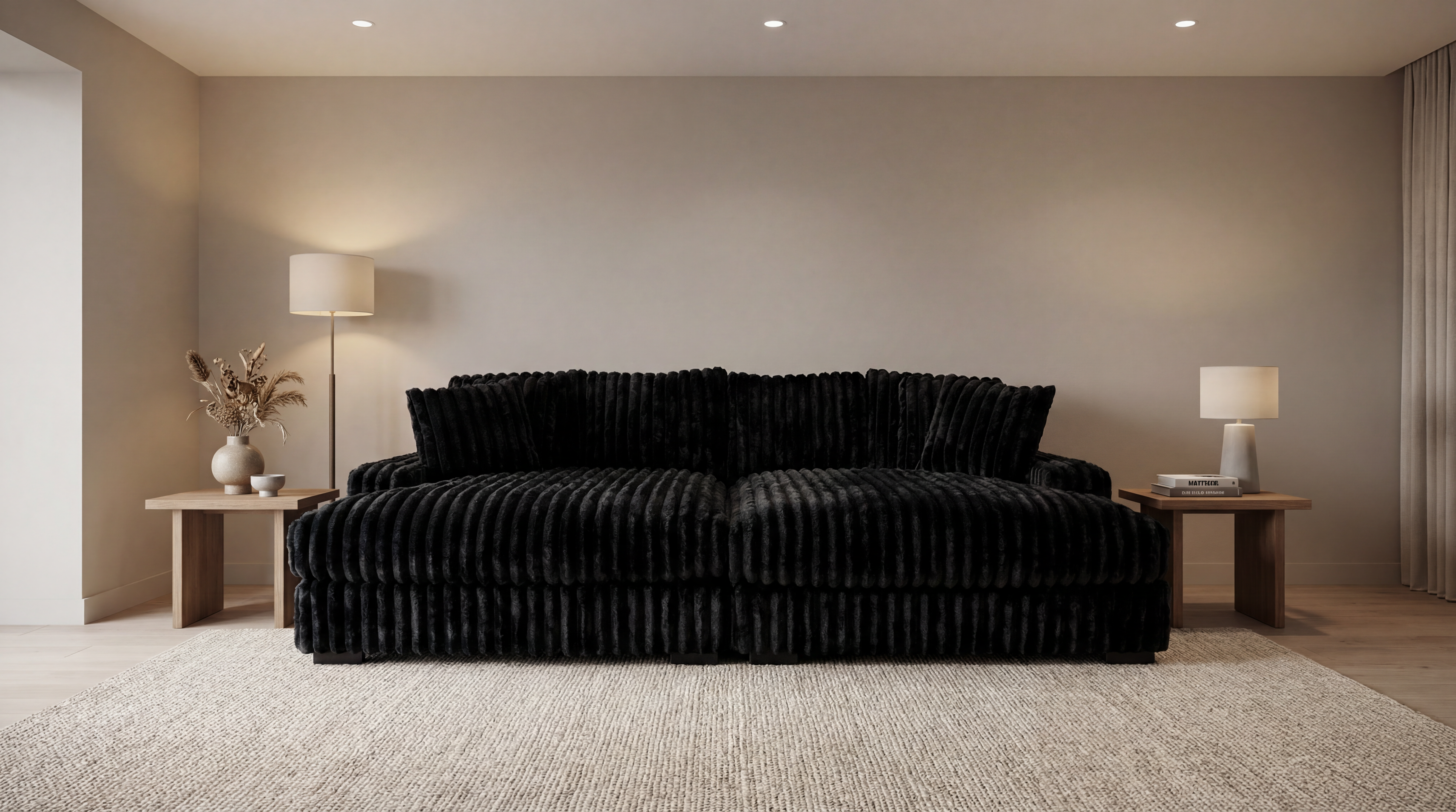 Temptation Chaise Sofa 2 Piece 4 seater