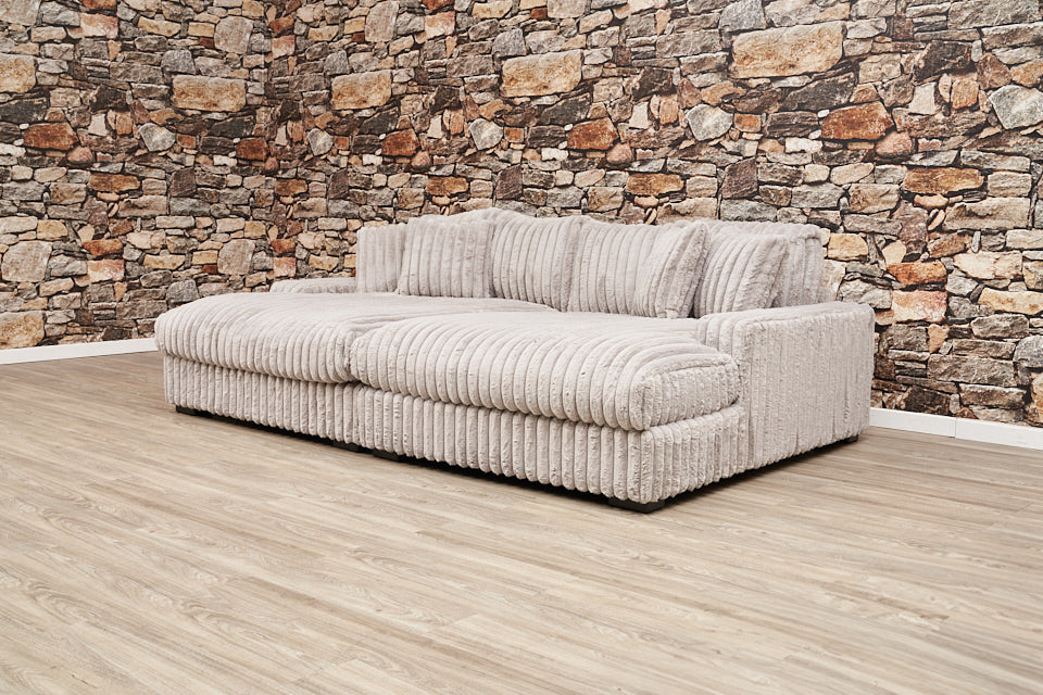 Temptation Chaise Sofa 2 Piece 4 seater