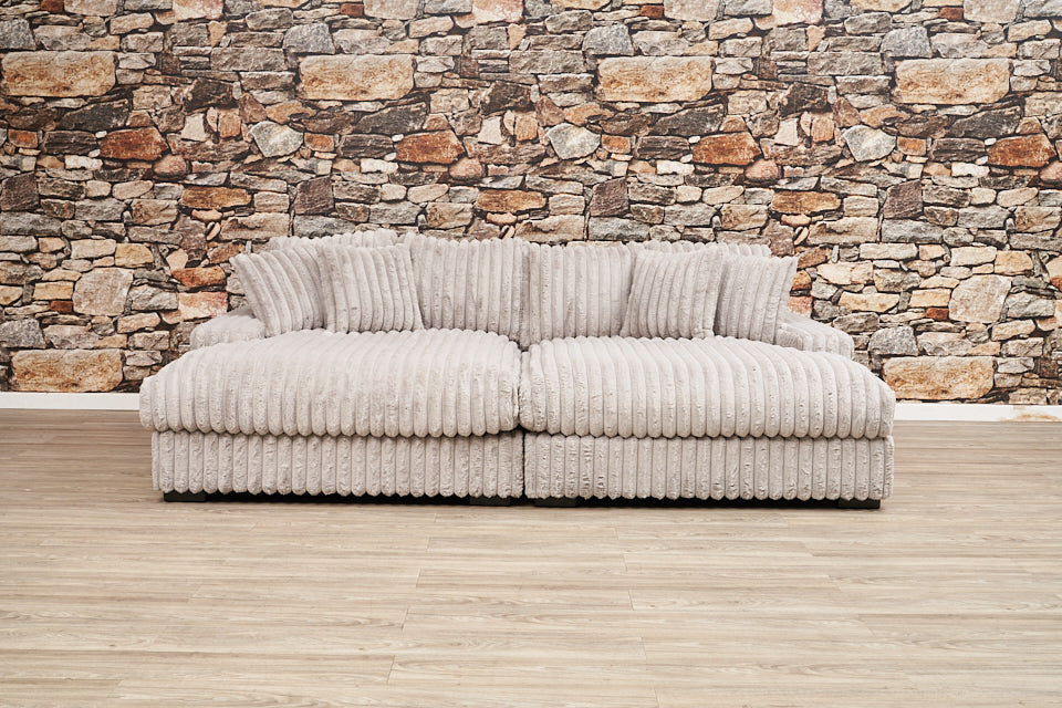 Temptation Chaise Sofa 2 Piece 4 seater