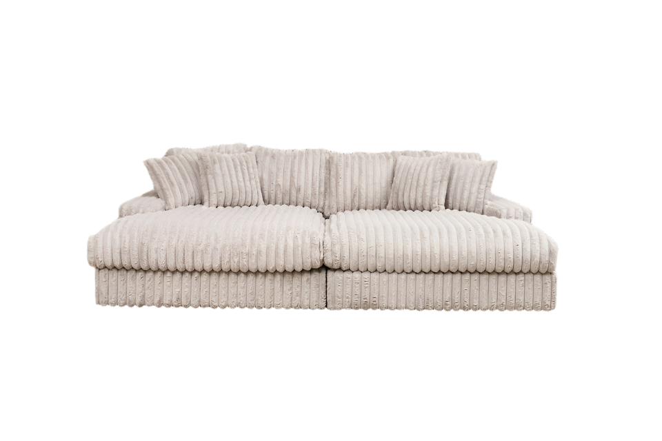 Temptation Chaise Sofa 2 Piece 4 seater
