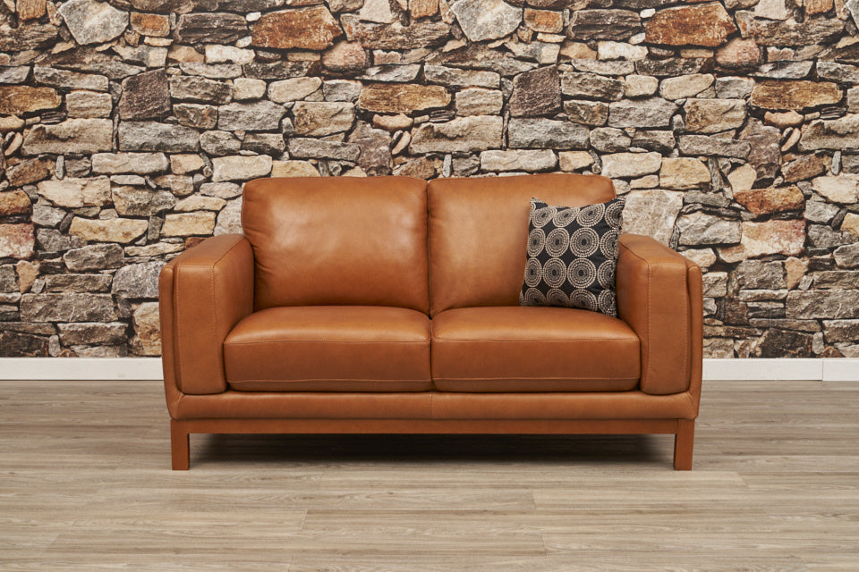 Oxley Leather Ottoman