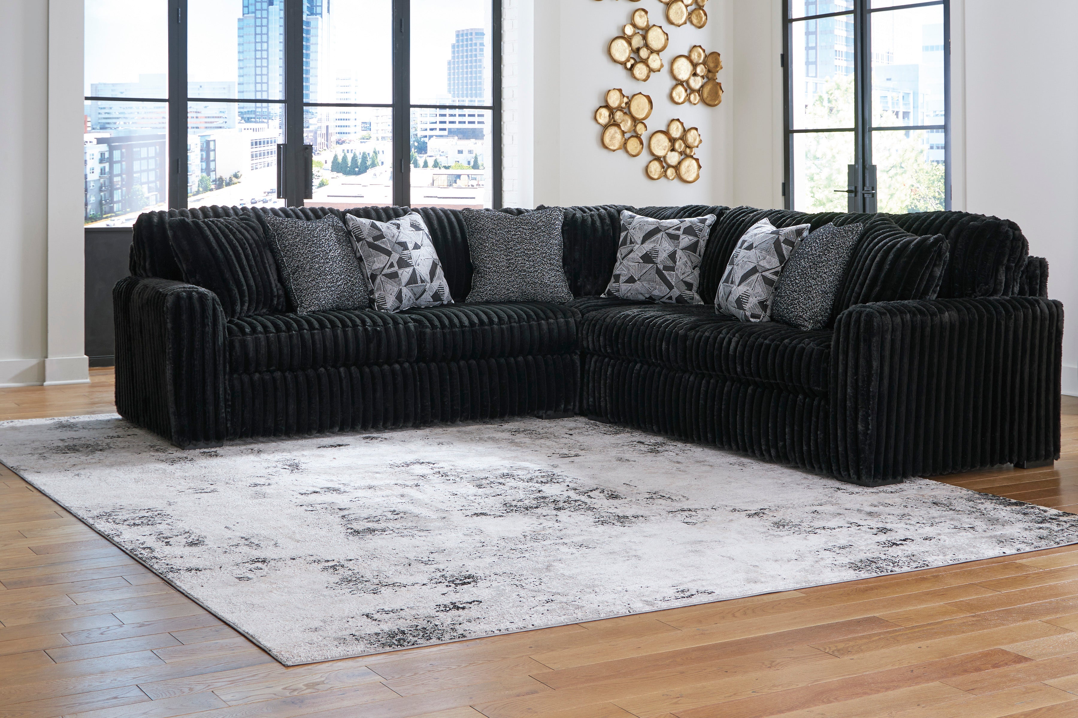 Midnight Madness Chaise/Corner Modular