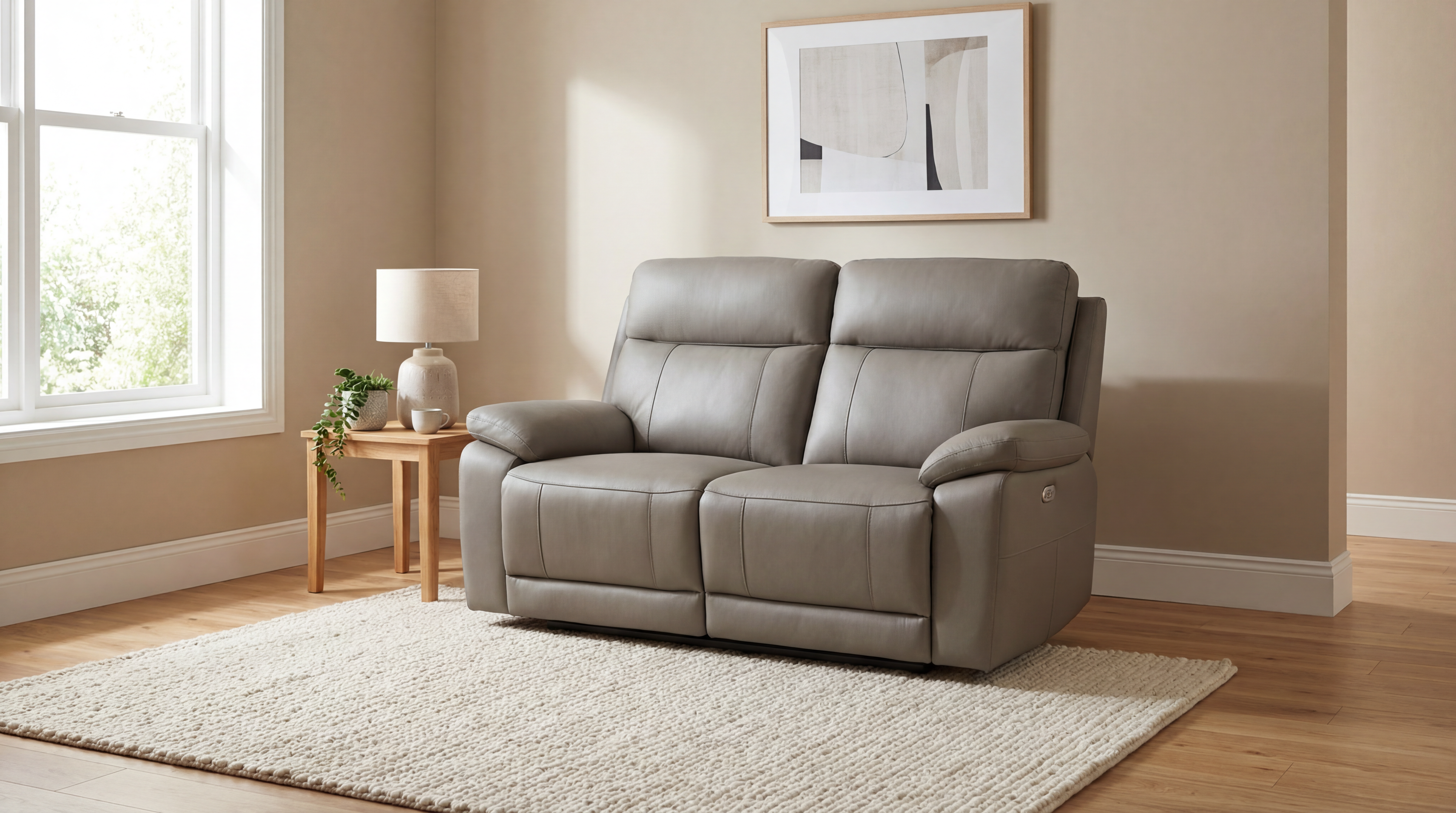 Hobart Leather Recliner Sofa