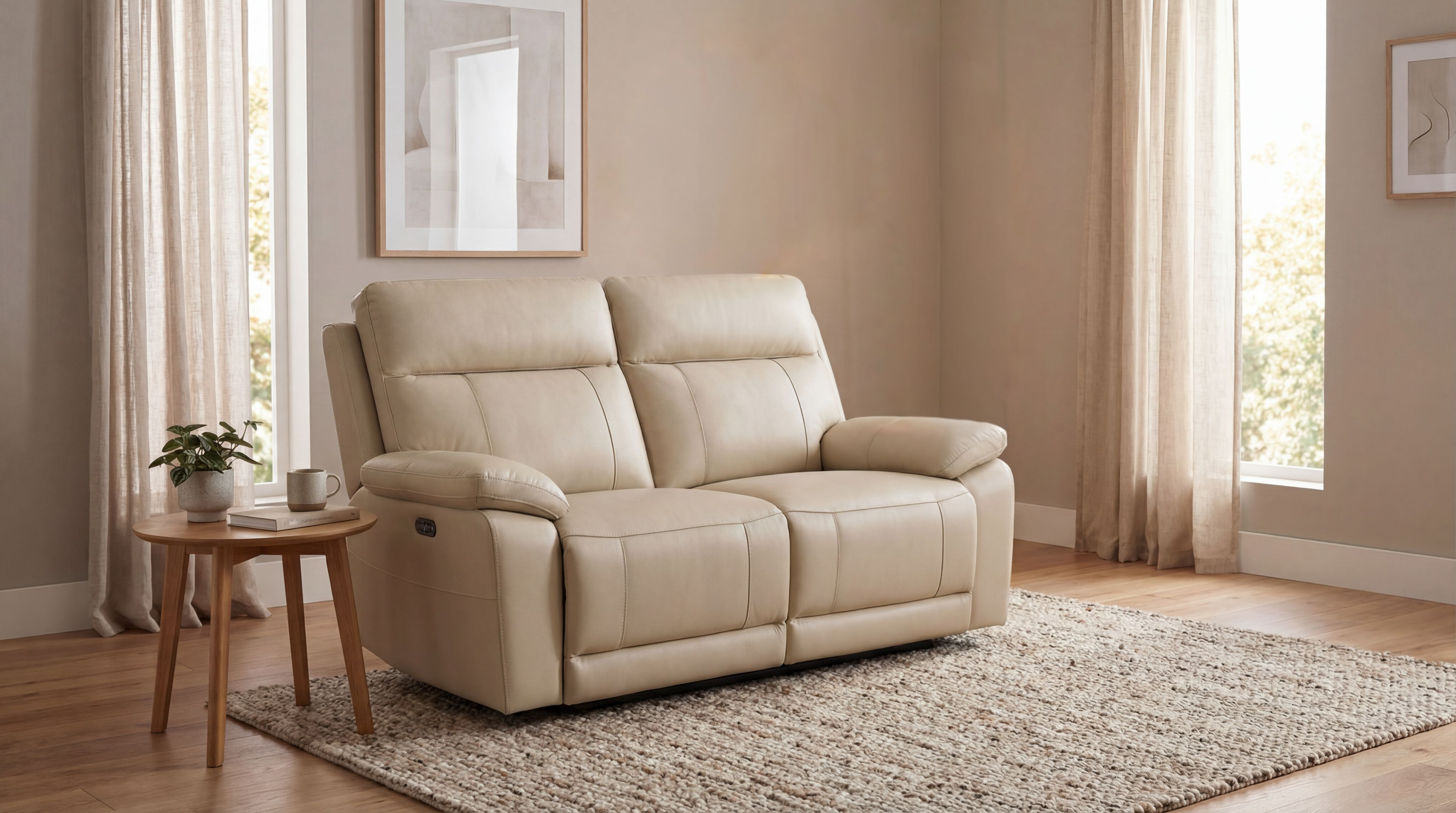 Hobart Leather Recliner Sofa