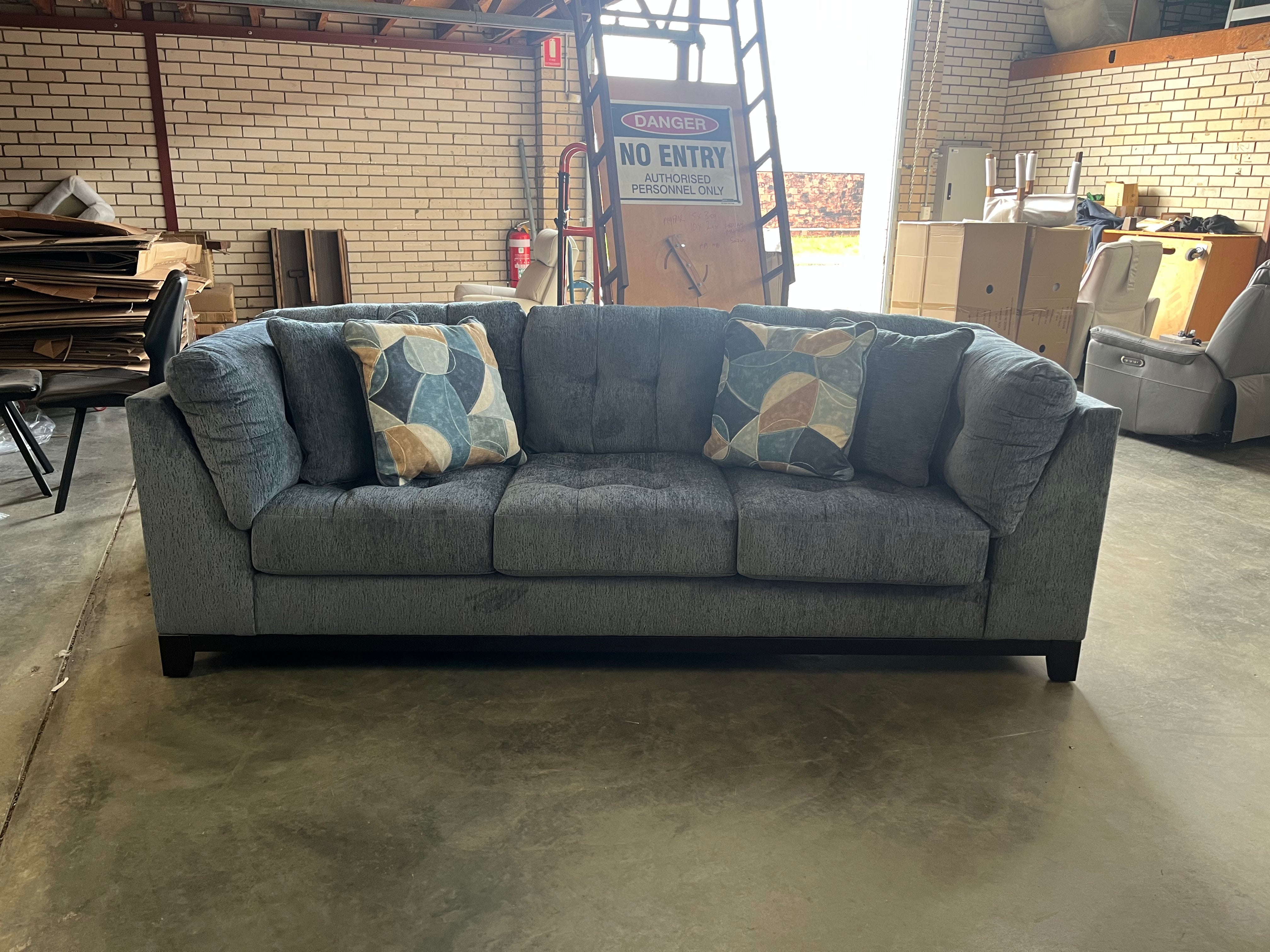 Maxon Place Navy 3 Seater (Warehouse)