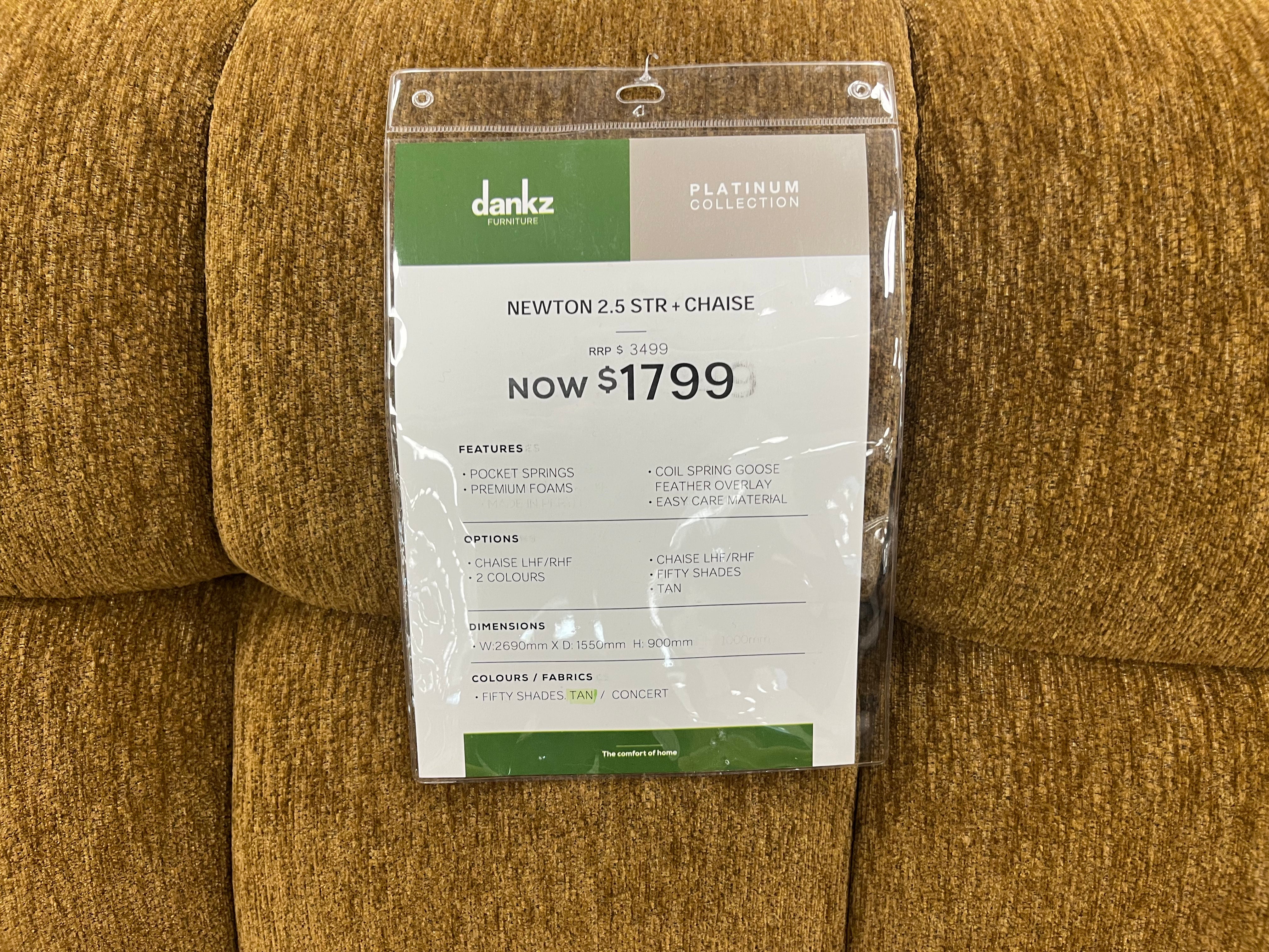 Newton 2.5 Seater + Chaise (Joondalup)