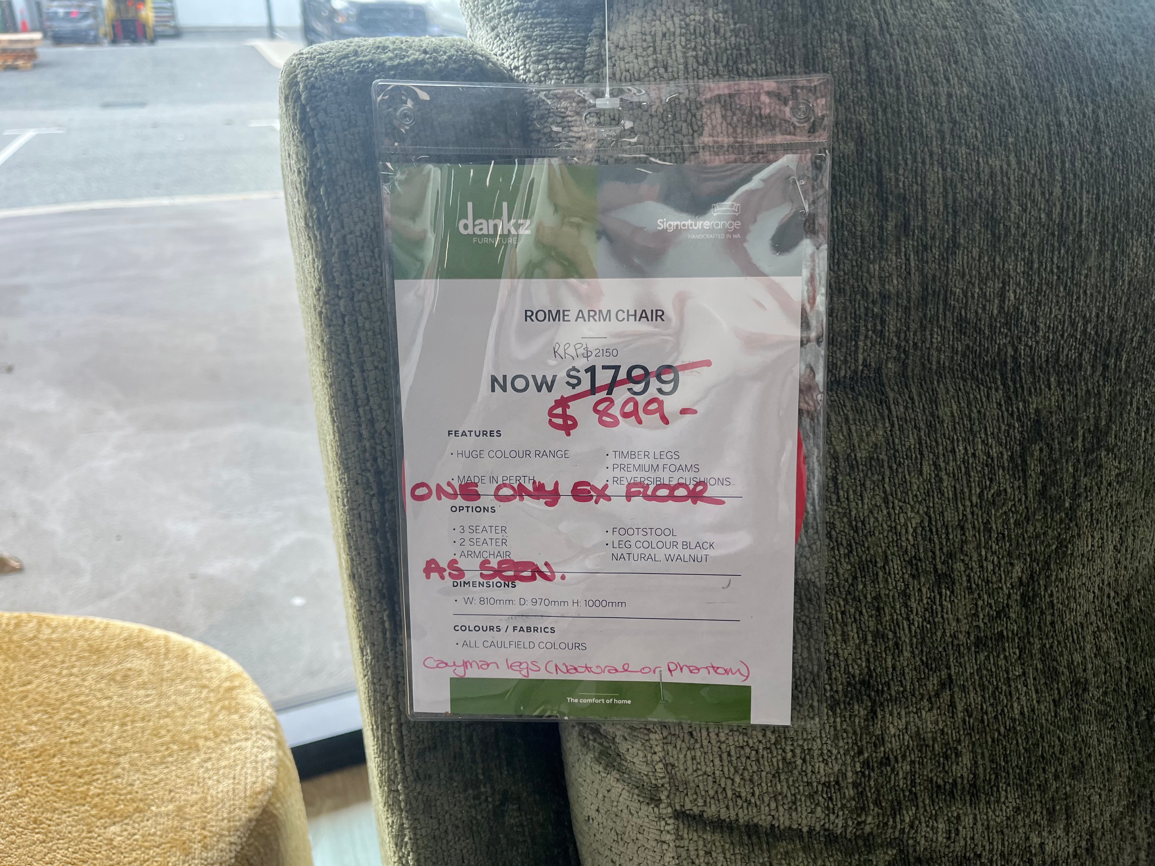 Rome Armchair (Joondalup)