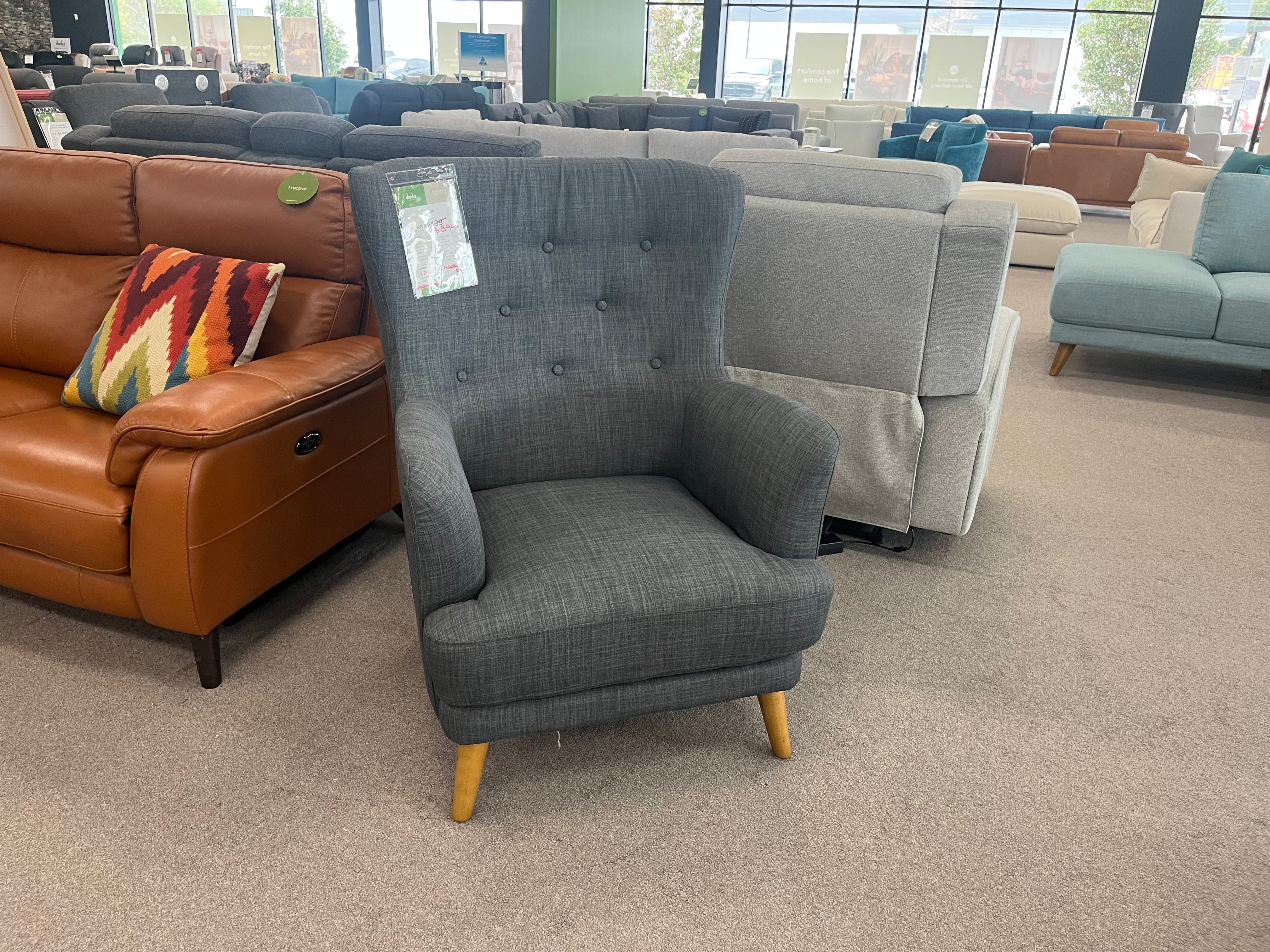 Peyton Accent Chair Alloy (Joondalup)