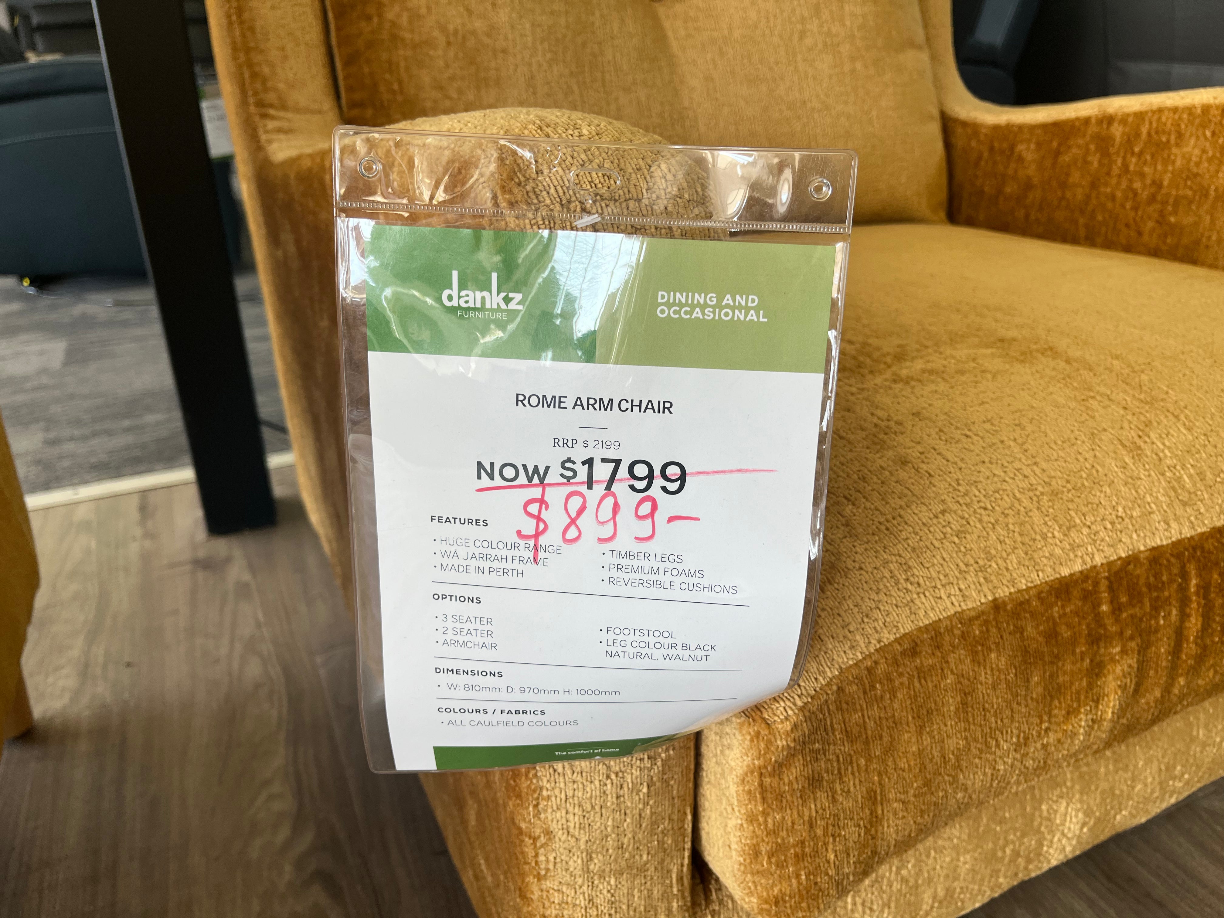 Rome Armchair (Willeton)