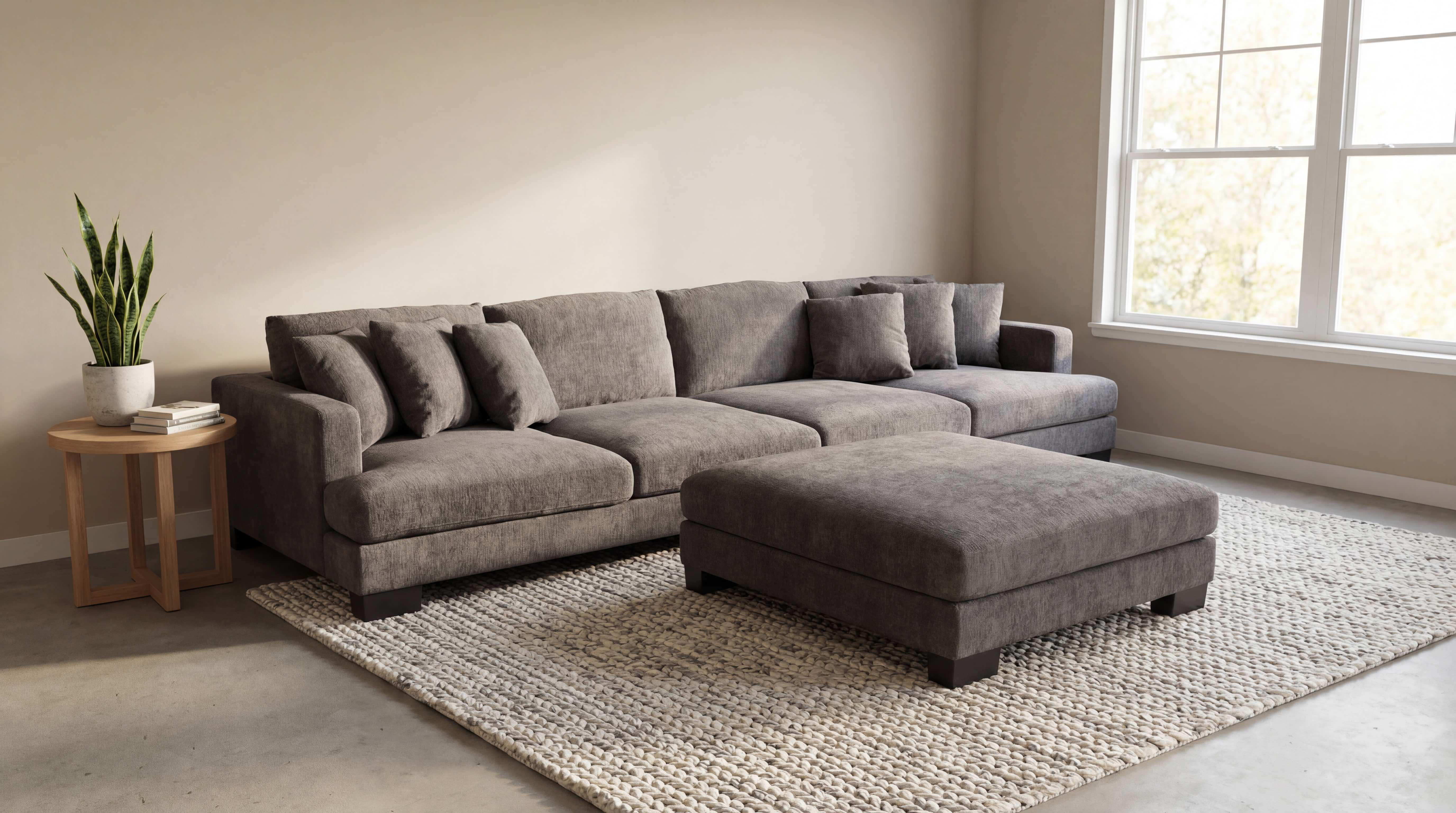 Jumbuck 4 Seater Sofa & Ottoman