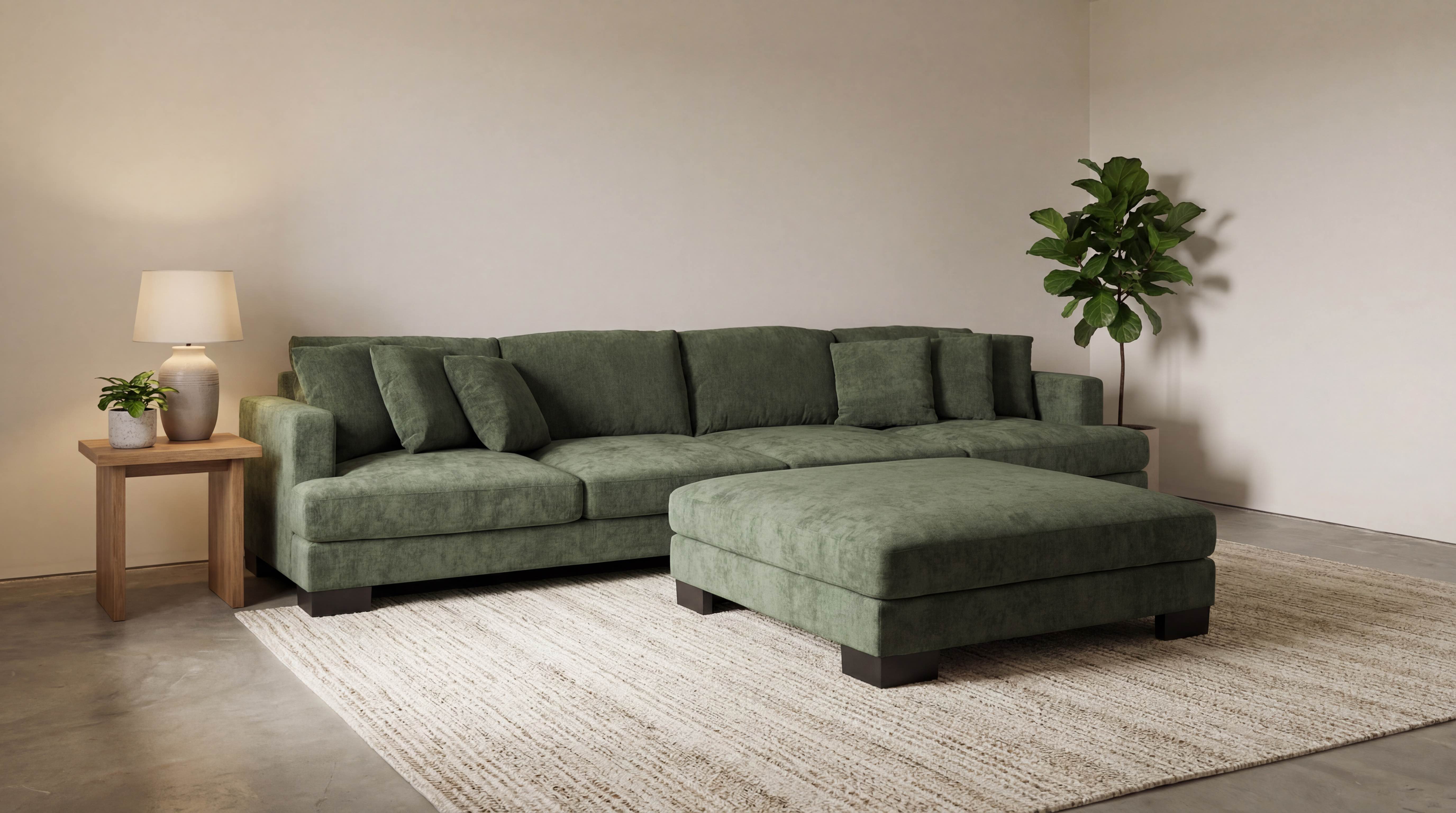 Jumbuck 4 Seater Sofa & Ottoman