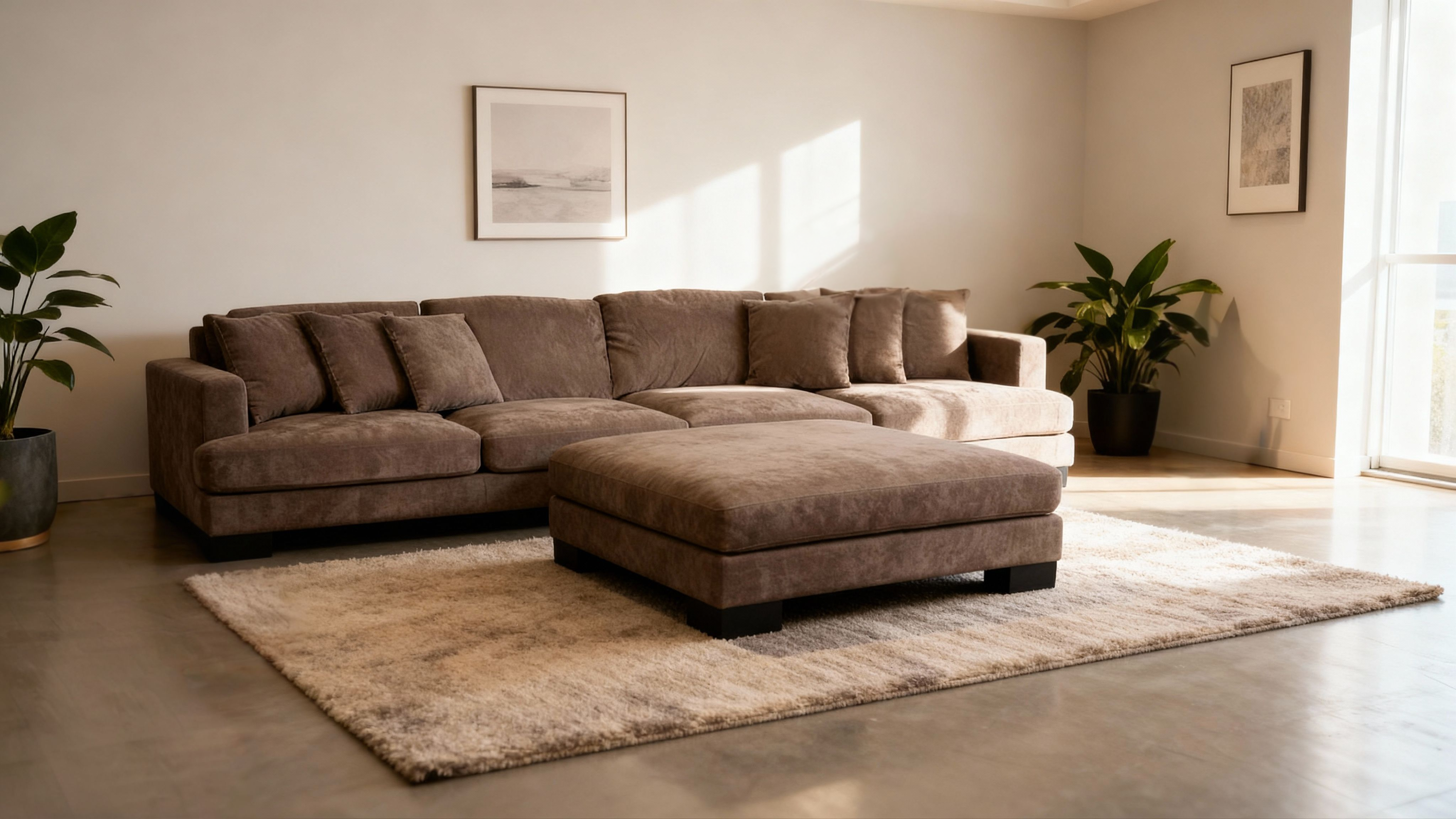 Jumbuck 4 Seater Sofa & Ottoman