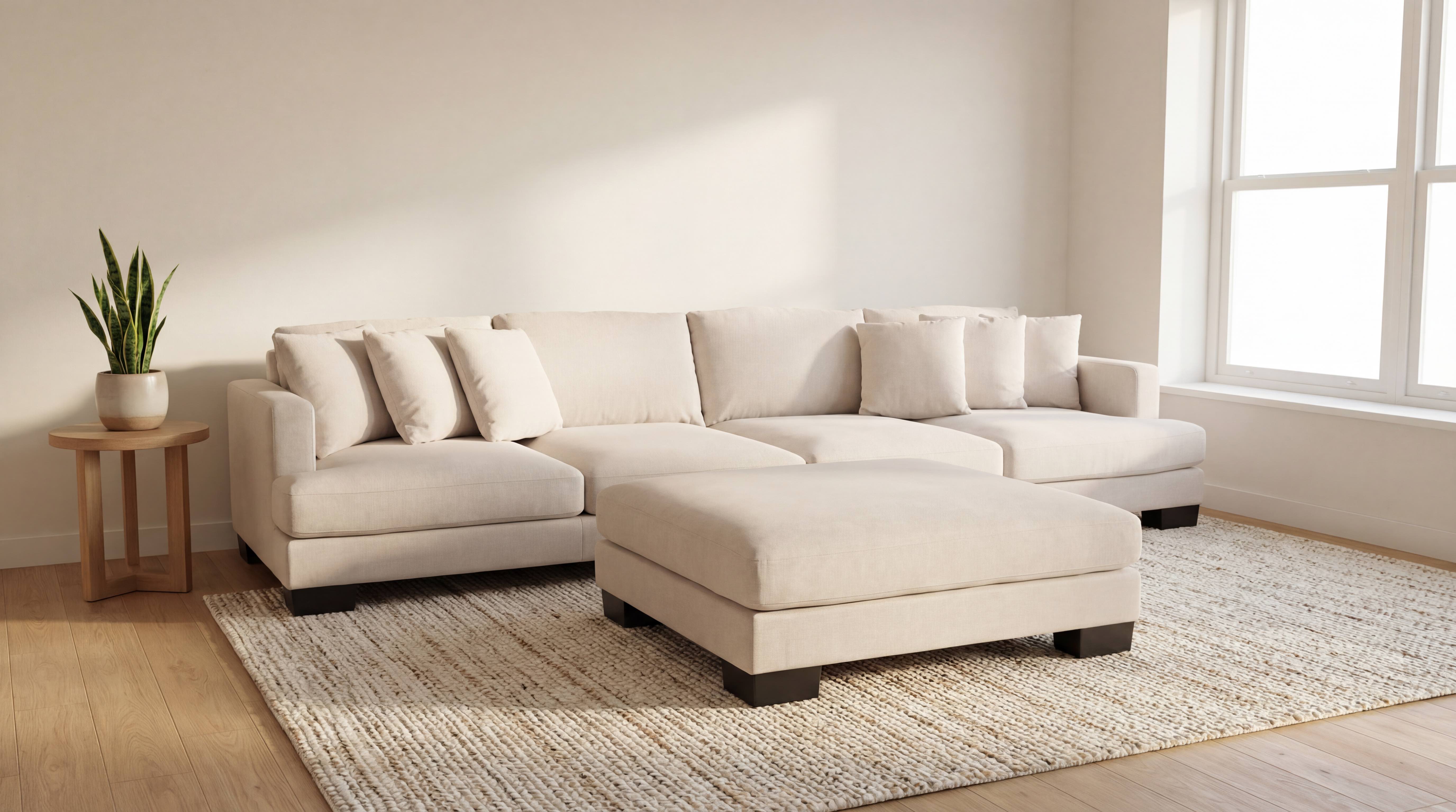 Jumbuck 4 Seater Sofa & Ottoman