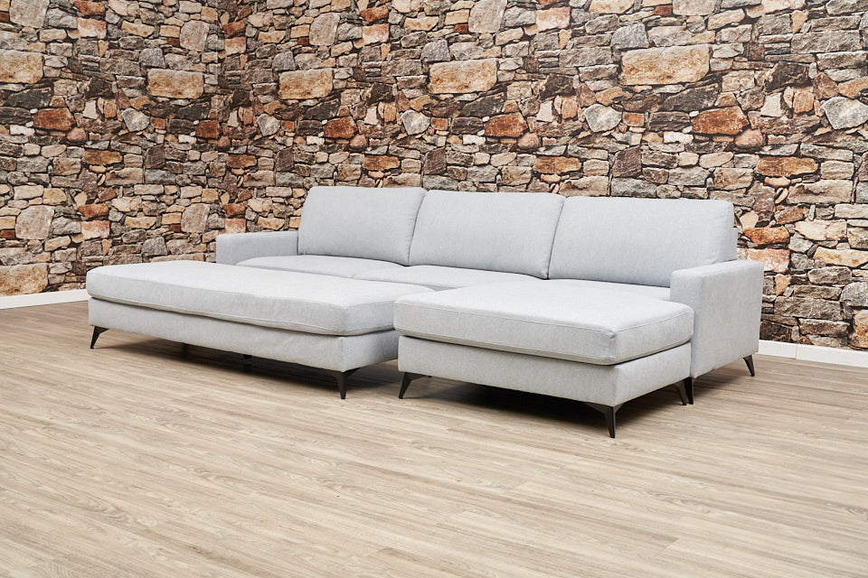 Swanbourne Chaise Sofa and Ottoman