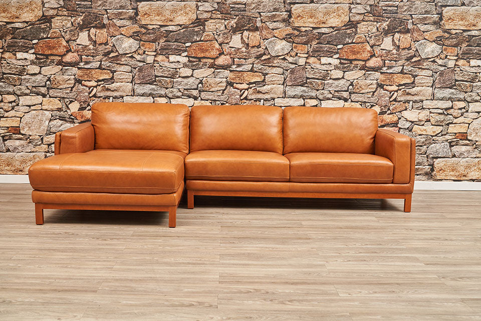 Oxley Leather Chaise/Corner Modular Sofa