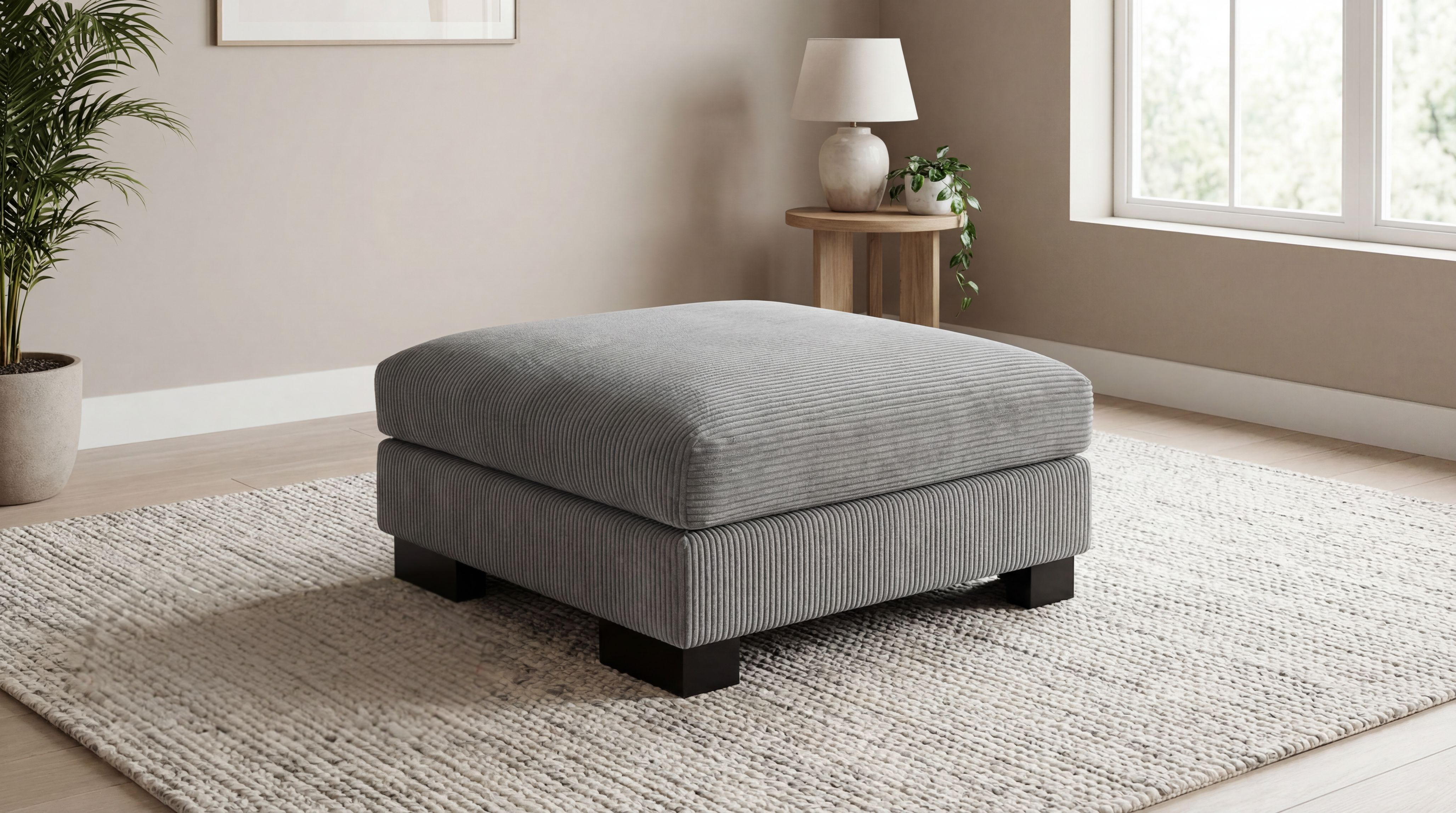 Pin Stripe Footstool